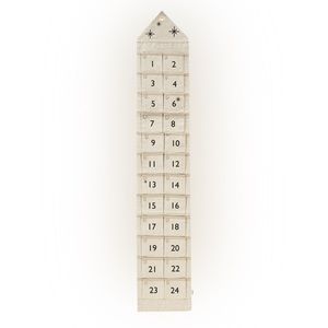 Ferm living star Christmas calendar narrow holidays sand/black